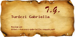 Turóczi Gabriella névjegykártya