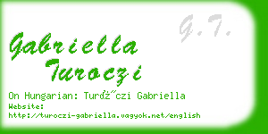 gabriella turoczi business card