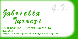 gabriella turoczi business card